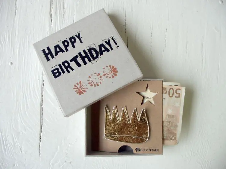 Geldgeschenkbox 'Happy Birthday', 11635 1 St