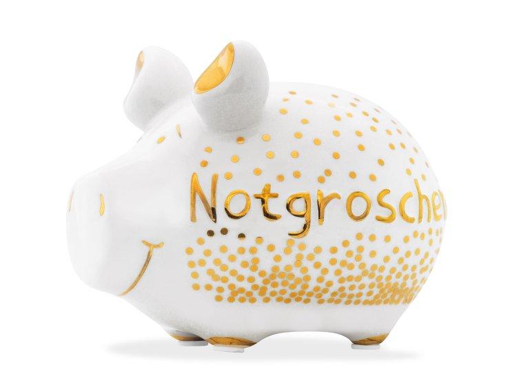 Sparschwein Gold-Edition 'Notgroschen'