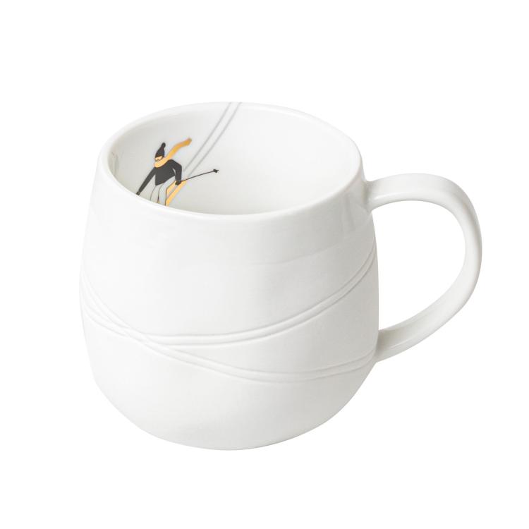 Räder Schneetag Tasse Ski fahren