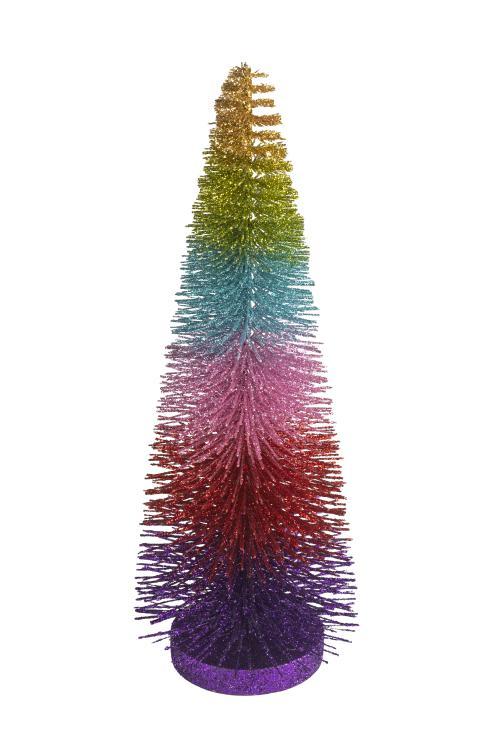 Seoul, Dekobaum mit Glitzer, H30,5cm, mehrfarbig bunt Regenbogen , 1105004020