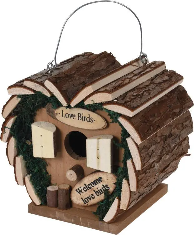 Vogelhaus Lovebirds, 16x15cm Holz, 7317 1 St