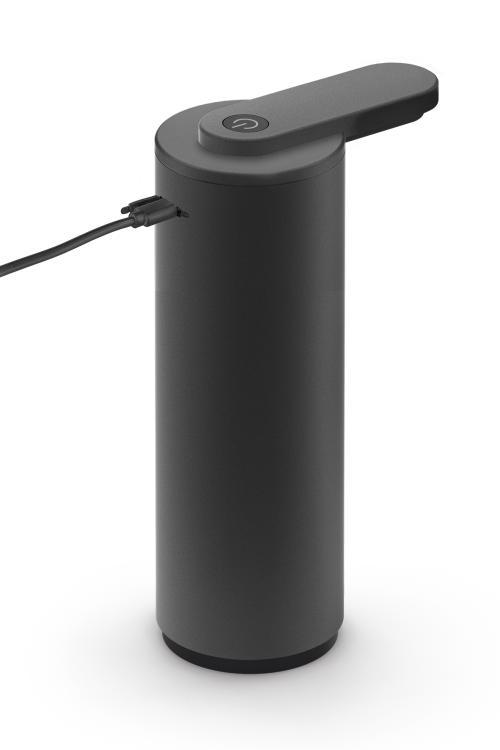 Zack TERVO Sensor-Lotionspender, schwarz, Edelstahl, 40544