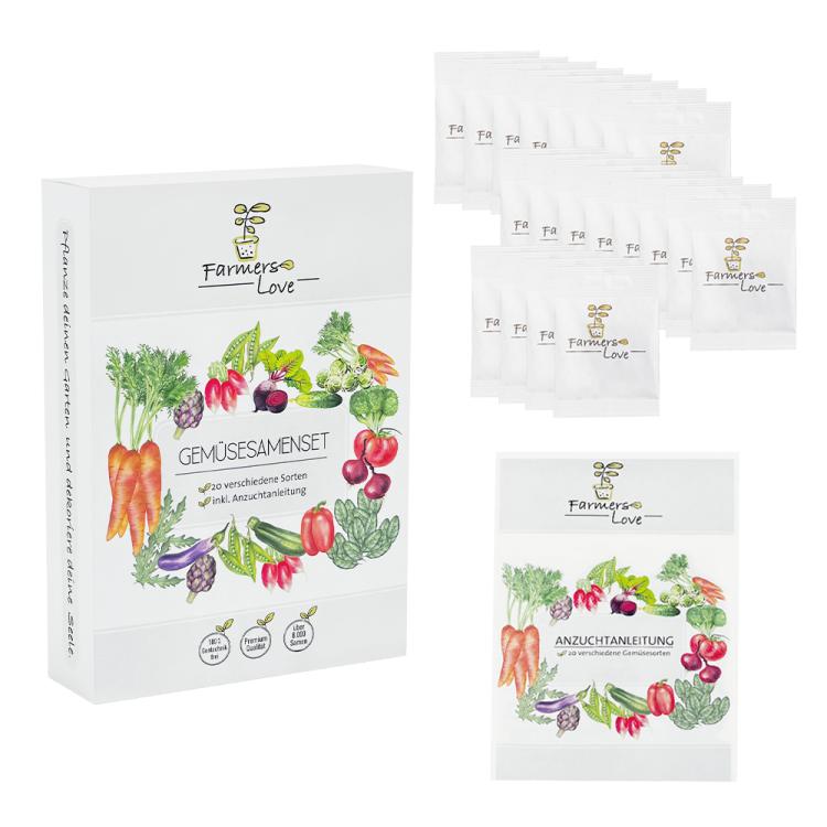 Farmers Love - 2-er Set Mini, Gemüse und Kräutersamen