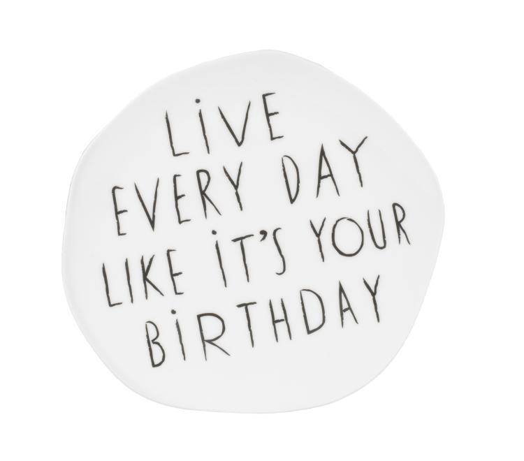 Räder DINING Mix & Match Teller Live every day like its your Birthday,  16213