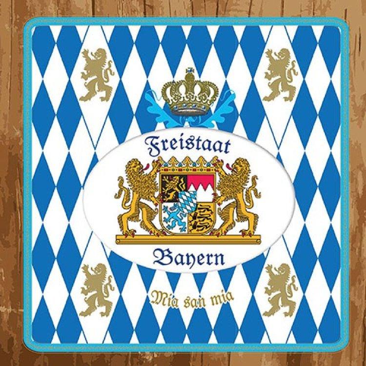 Ambiente Servietten Freistaat Bayern mia san mia 33x33, 20 Stück