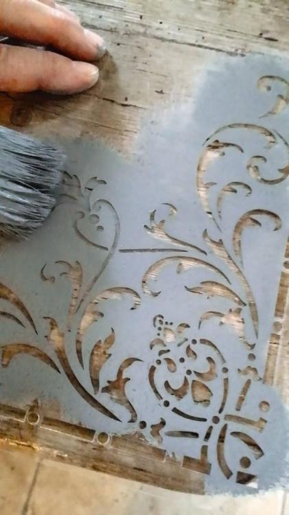 Stencil - Corner Flower, 700209