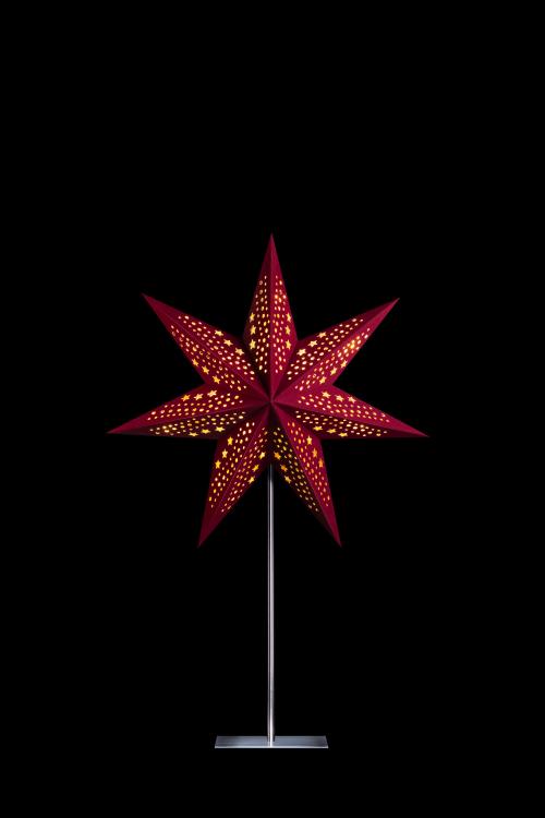 Sterntaler Papierstern samt, 75cm, rot