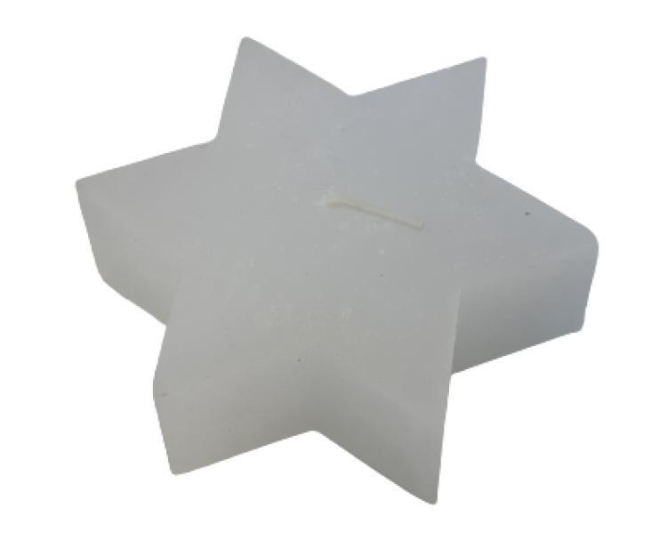 Rustic Star, 13x4 cm, White