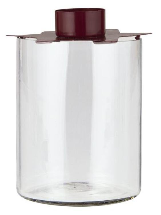 Glas mit Kerzenhalter Teelicht, für 90100-33 1 Stern, St