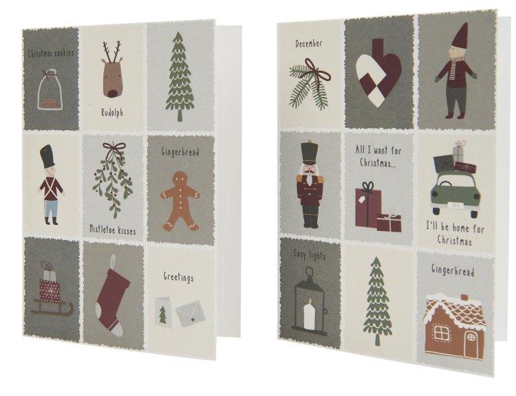 Weihnachtskarte, 09000-99, 2-seitig