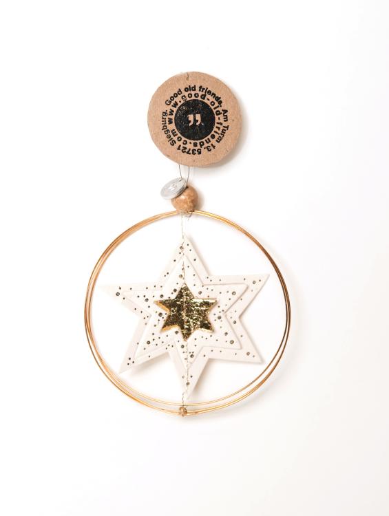 Good old friends Goldsternornamnente, Stern - Schnee