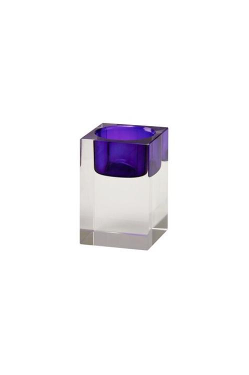 Gift Company Sari Teelichthalter, transparent/lila, Kristallglas, 1127503014