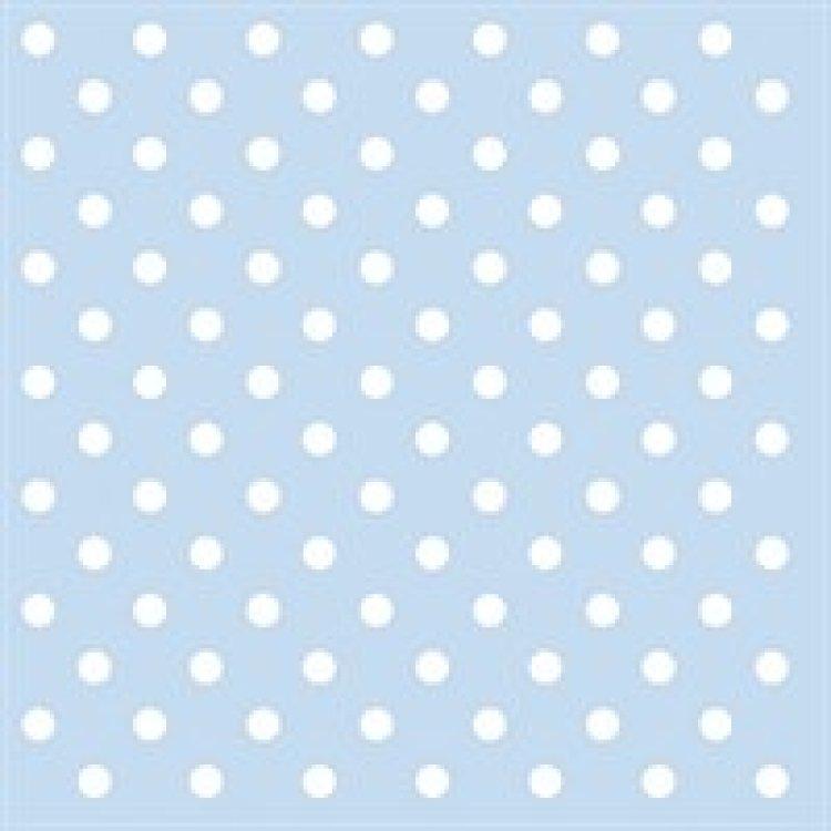 Ambiente Servietten Pastel Dots blue Punkte 33x33, 20 Stück