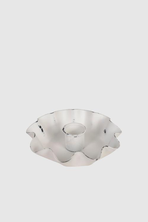 ARTE Kerzenhalter Neva, antik weiß , D: 11cm, 95123