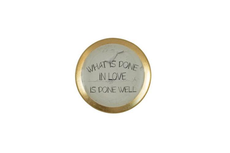 Gift Company Love plates, Glasteller S, What is done in Love, rund, 1061203001