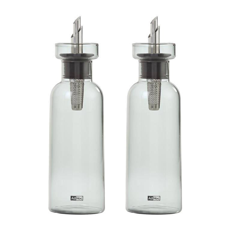 AdHoc Set Essig- und Ölspender Aroma Pour in graun