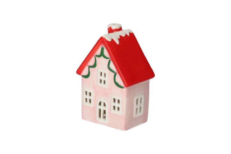 Gift Company Mignon LED Haus, rosa/rot