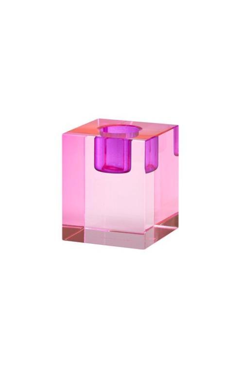 Gift Company Dioptrics, Kristallglas-Kerzenhalter, pink/lila , 1120901013
