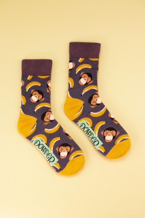 Powder Men´s Cheeky Monkey Socks, Mauve, MSOC75 