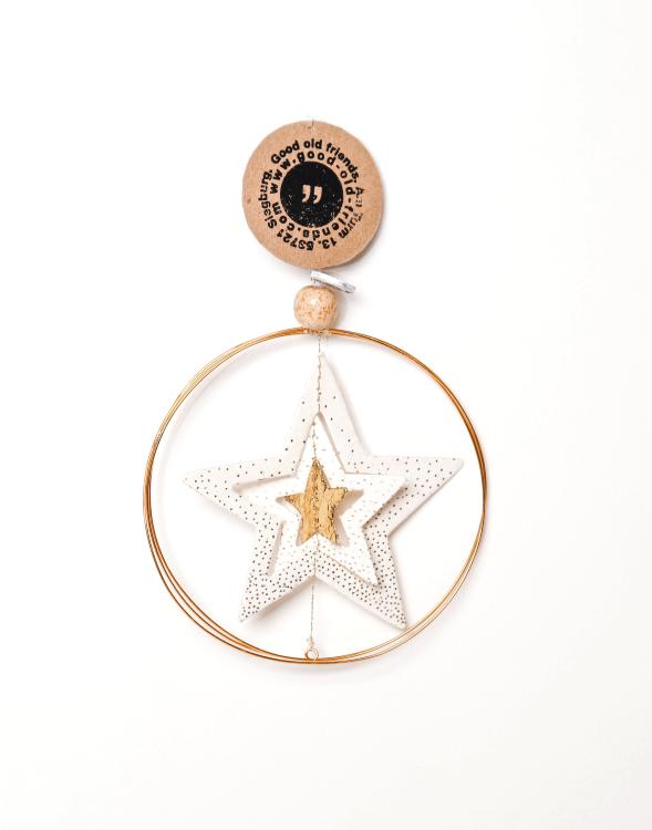 Good old friends Goldsternornamnente, Stern - kleine Punkte