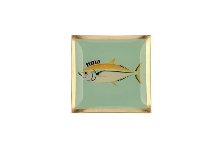 Gift Company Love Plates, Glasteller S, Thunfisch, mint, 1167903043