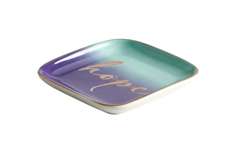 Gift Company Love Plates, Deko-Teller, Hope, mint/lila, 1124701043
