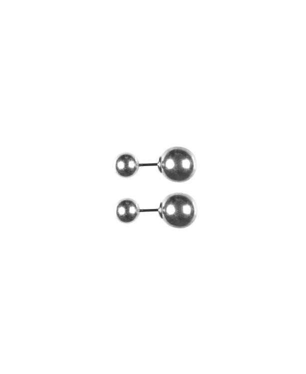 Hultquist Ohrringe Ball Dot Double, silber, 1101 S