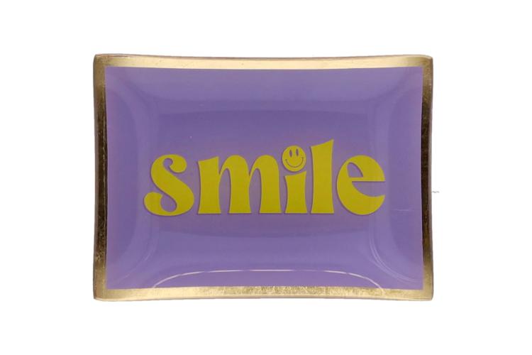 Gift Company Love Plates M, Smile, lila/gelb