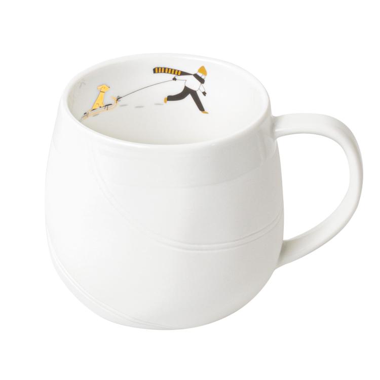 Räder Schneetag Tasse Hundeschlitten