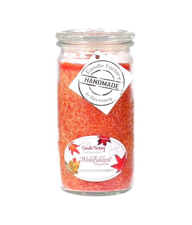 Mini-Jumbo Duftkerze im Weckglas, Wohlfühlzeit