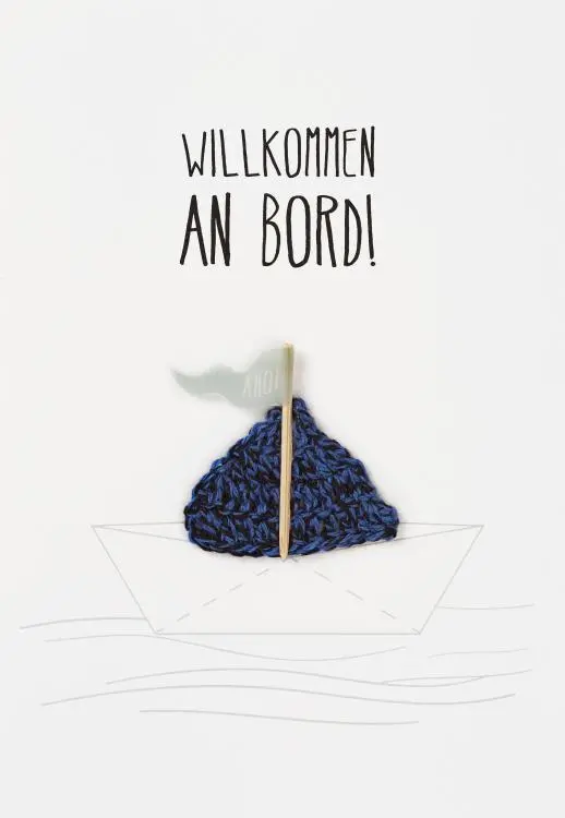 Karte 'Willkommen an Bord', 62783 1 St