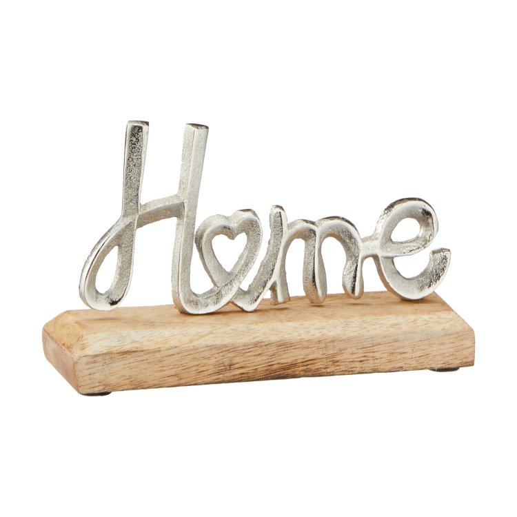Schriftzug 'Home' auf Holzfuß, 64240