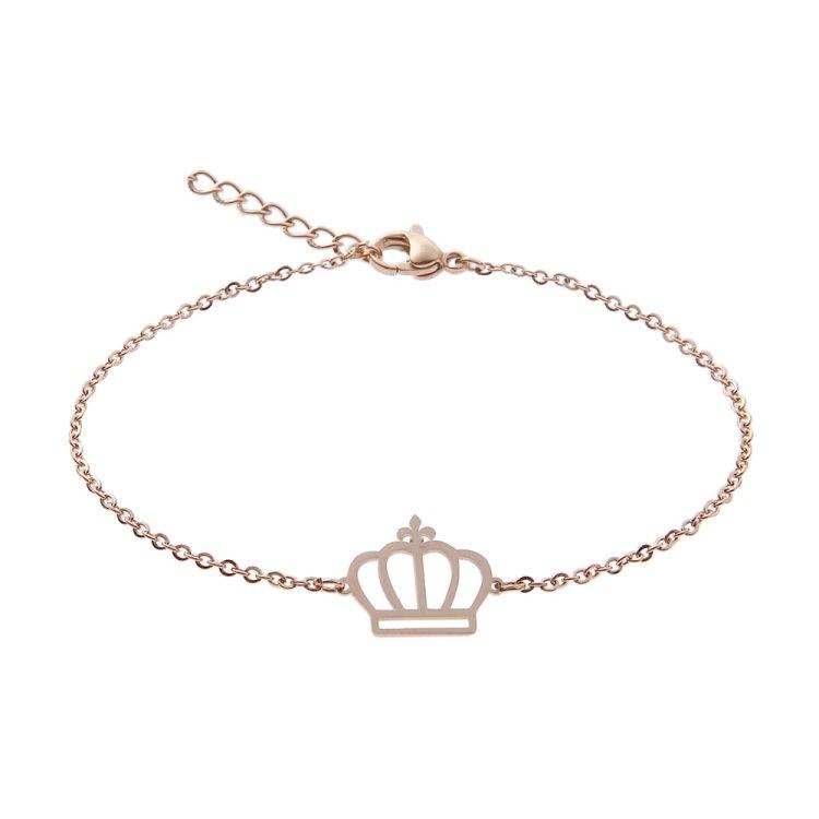 Armband 'Krone' rosévergoldet, 6044kr