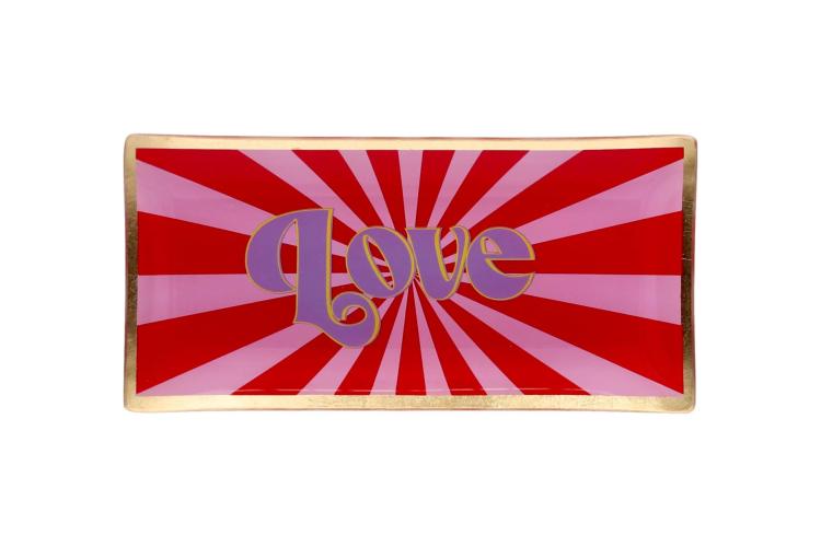 Gift Company Love Plates L, Love, rosa/rot