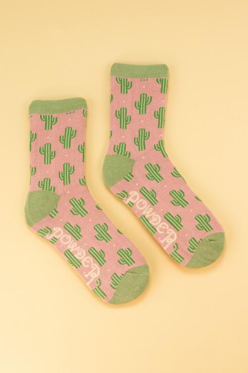 Powder Ladies Ankle Socks Cacti, SOC344 