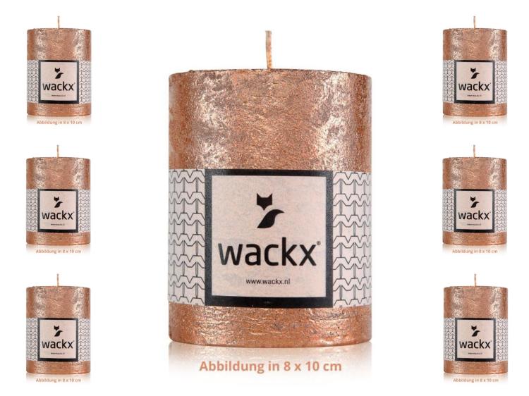 Wackx Rustic Cylinderkerzen, Copper, diverse Größen