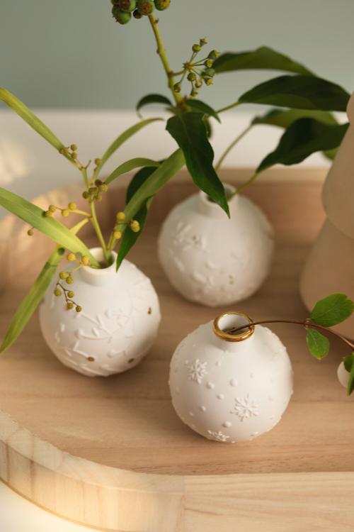 Räder Winterkugel Vase 3-er Set