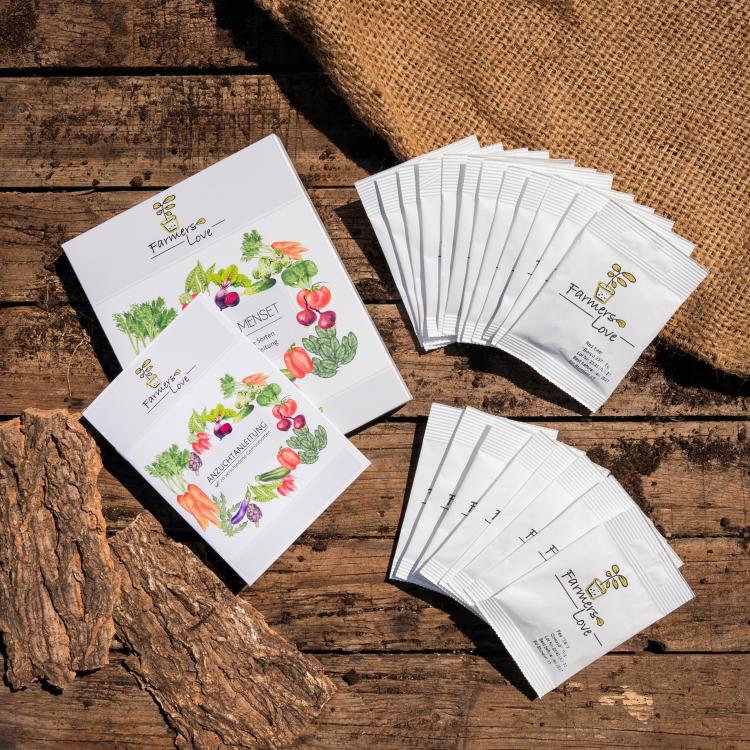 Farmers Love - 2-er Set Mini, Gemüse und Kräutersamen