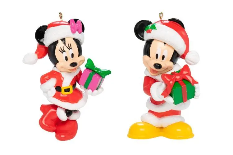 Disney, Micky und Minnie Maus, 2er Christbaumanhängerset, DN02001 1 Set