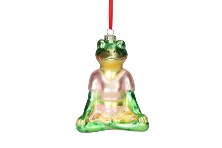 Gift Company Hänger, Yoga Frosch grün