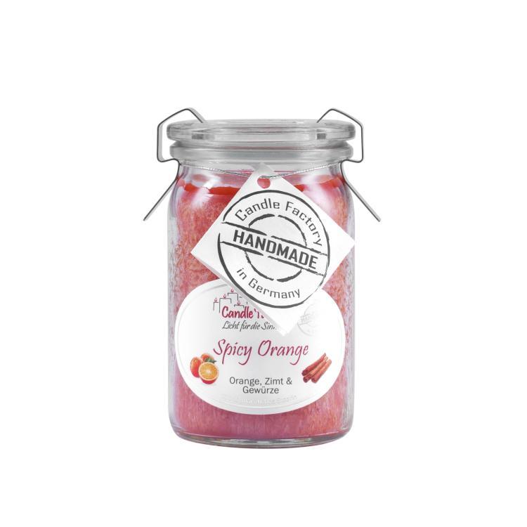 Candle Factory Baby-Jumbo Duftkerze im Weckglas, Spicy Orange, 308-045