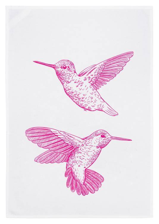 17;30 Geschirrtuch Kolibri pink, HW131A