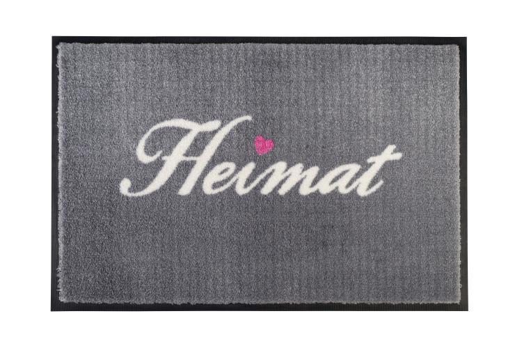 Gift Company Waschbare Fußmatte 'Heimat' grau, 50176