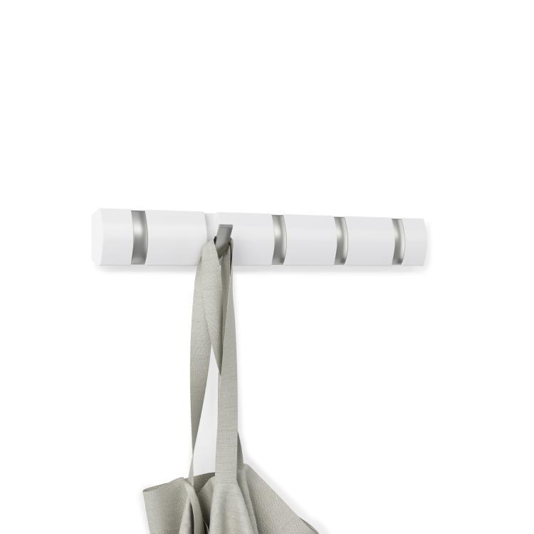 Umbra Flip 5 Garderobenhakenleiste, weiß, 318850-660