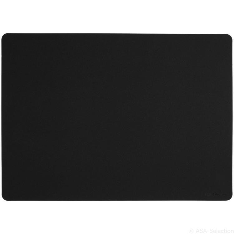 ASA Tischset soft leather optic, charcoal, schwarz, 78550076