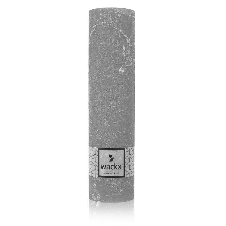 Rustic Cylinderkerze, 5x20cm, Soft grey