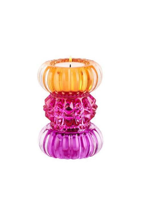 Sari Teelichthalter 11,5 cm orange/pink/lila, 1093901013