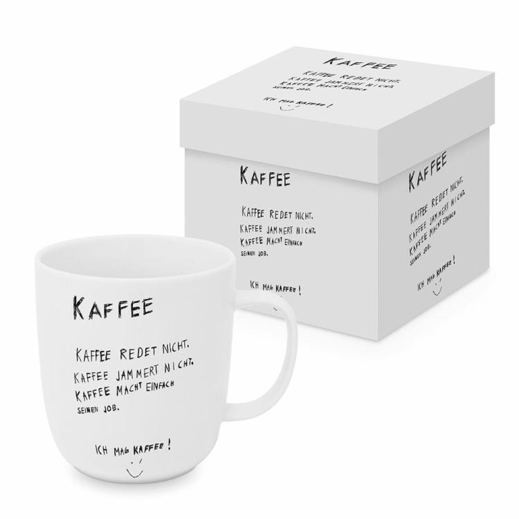 Matte Mug Kaffee redet nicht