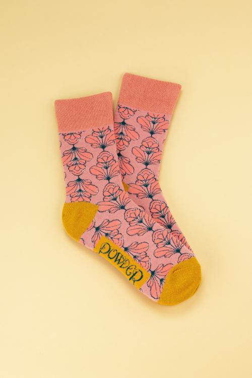 Powder Men´s Socks Deco Floral Pink, MSOC42 