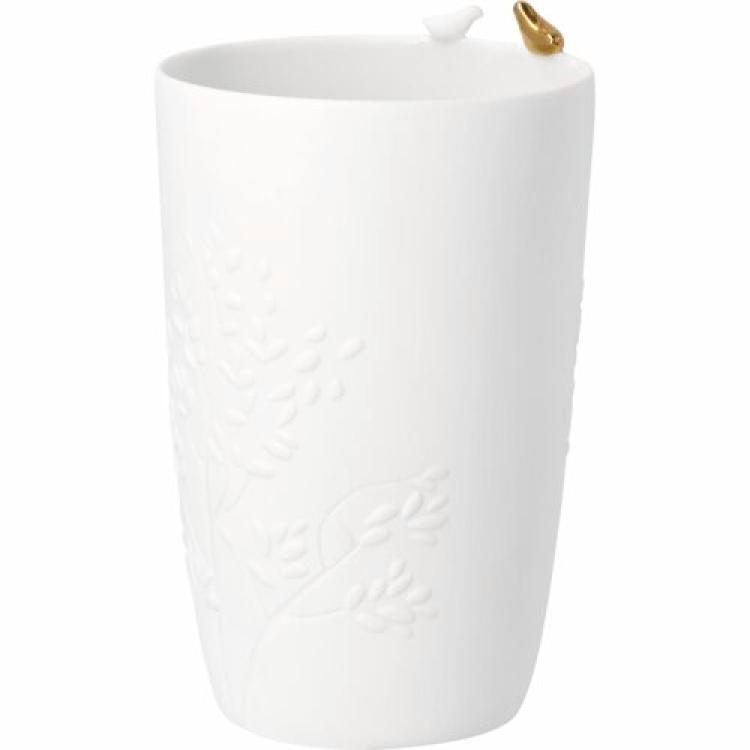 Goldvogel Vase Vogelpaar